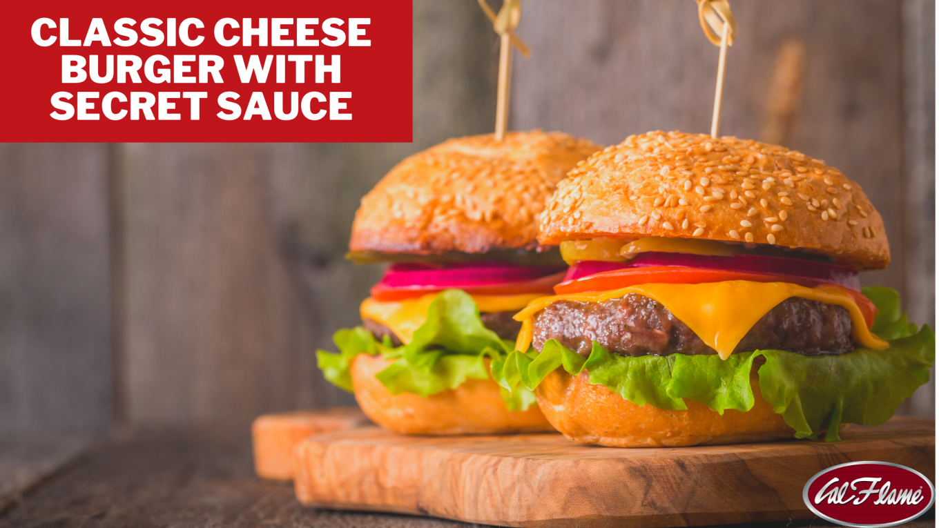 Classic Cheese Burger with Secret Sauce recipe